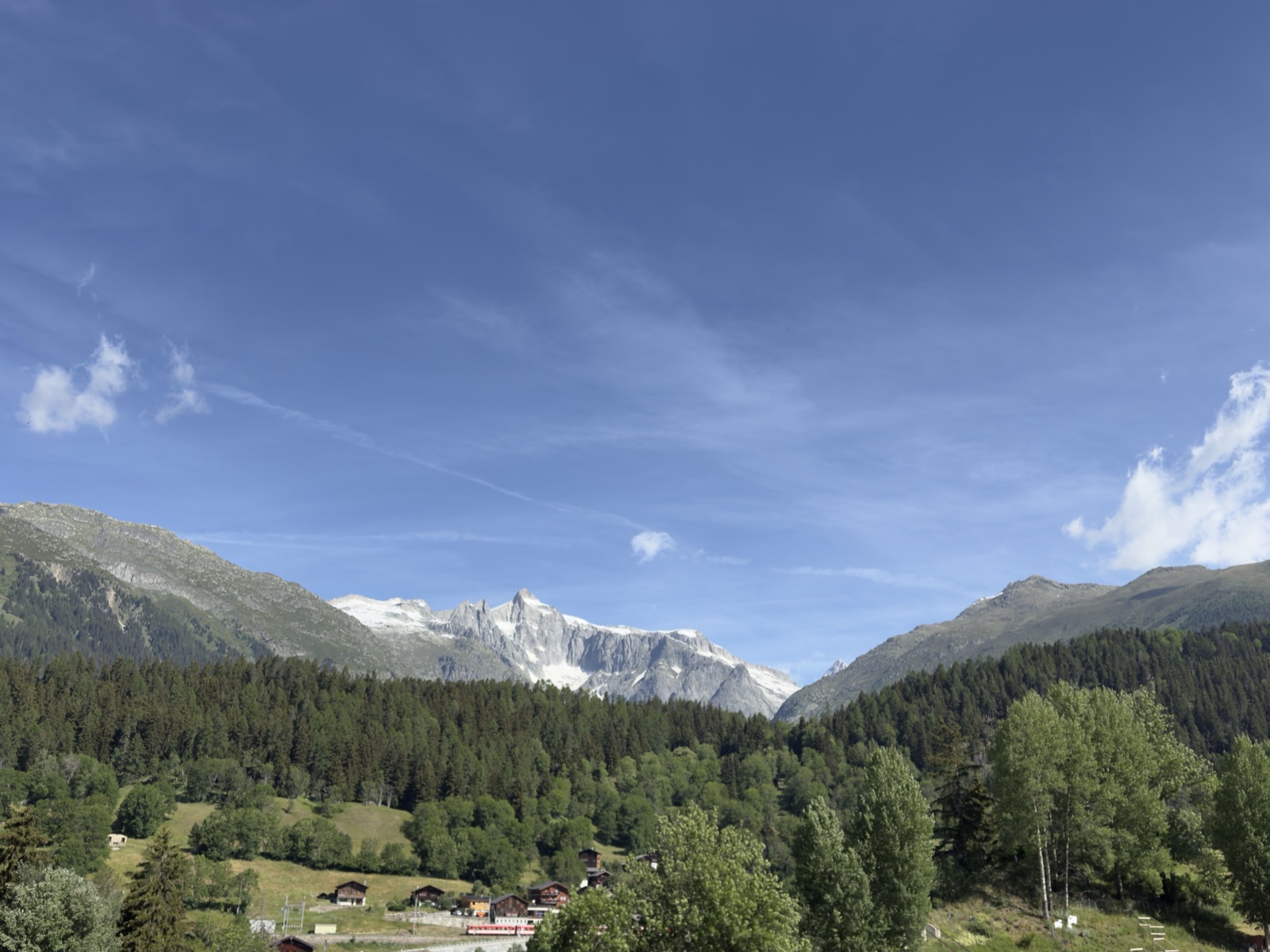 Paysage de montagne dans la vallée de Conches
